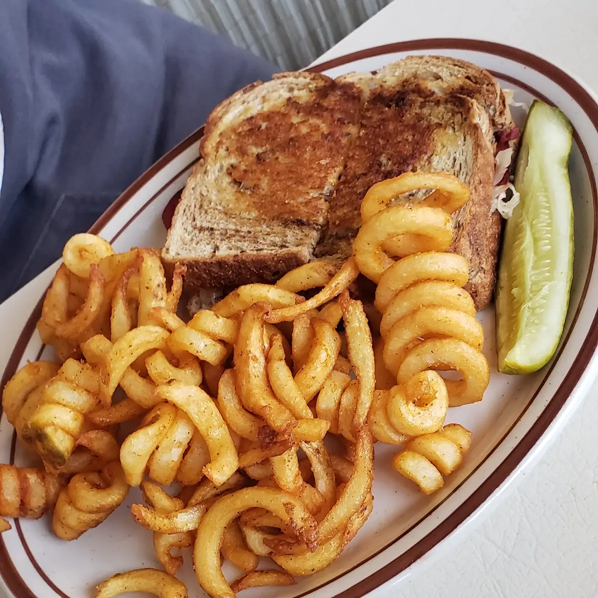 Reuben with Curly Fries