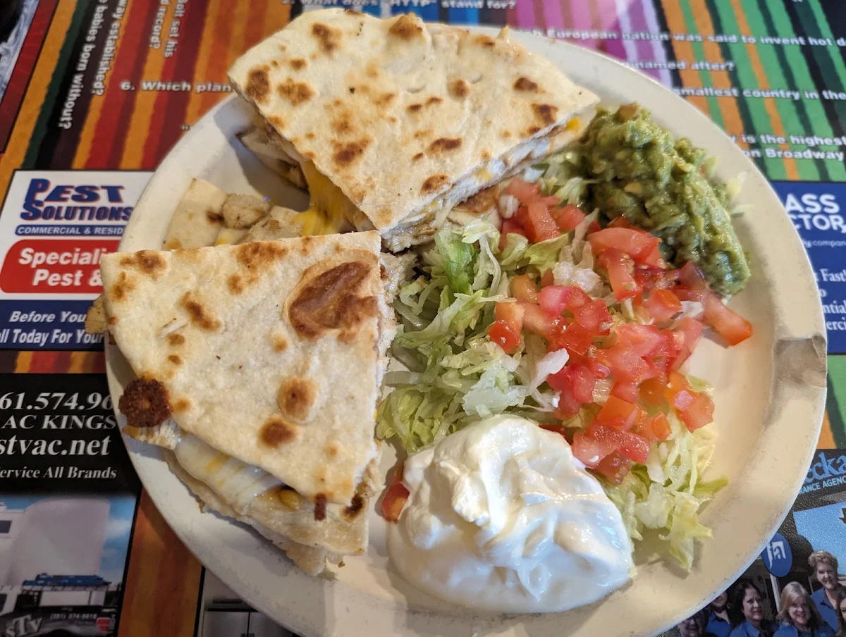 Chicken Quesadilla Plate