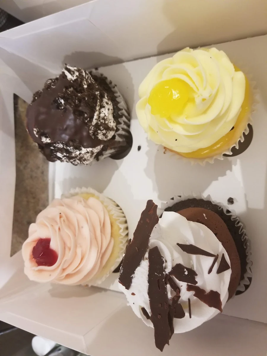 French Silk Lemon Chocolate Cake Oreo and Raspberry Cupcakes