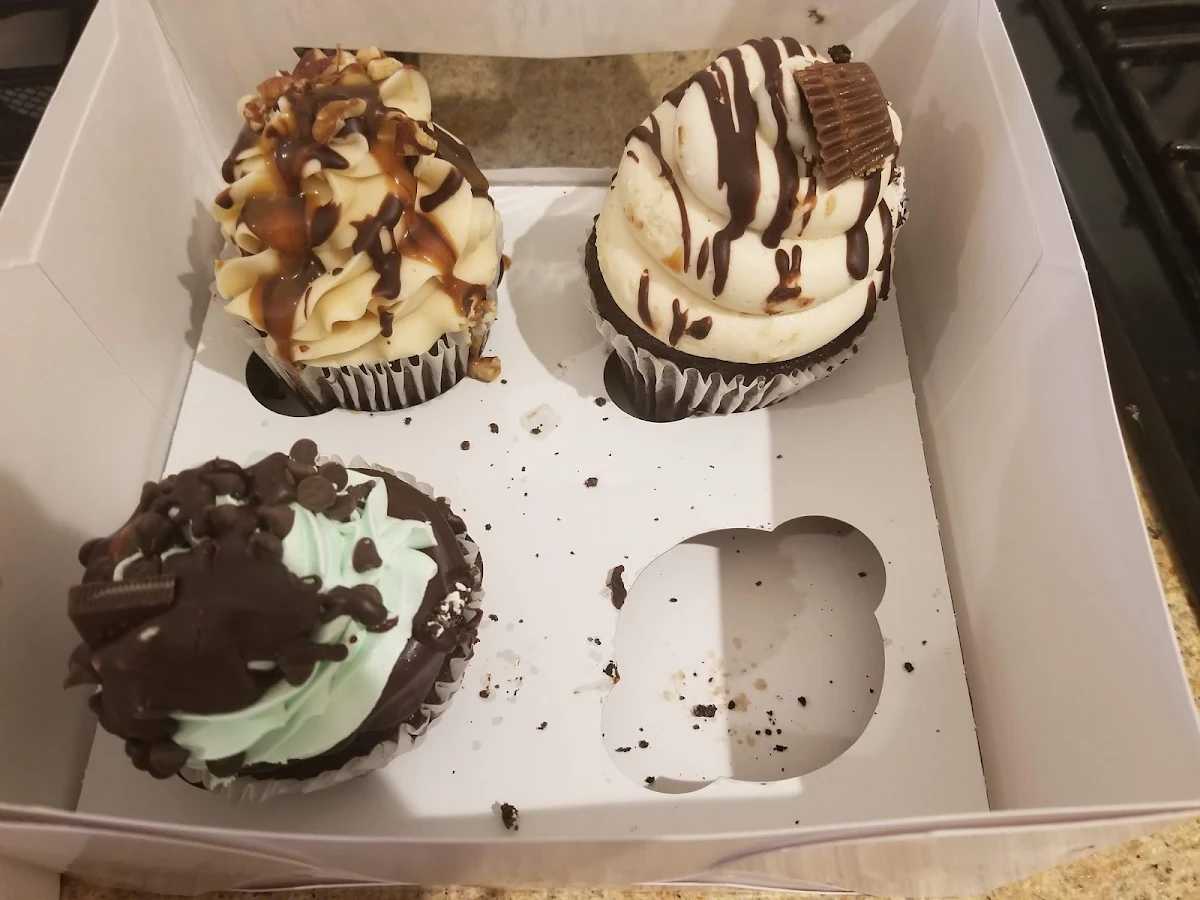 Peanut Butter Cup Turtle and Andis Mint Cupcakes