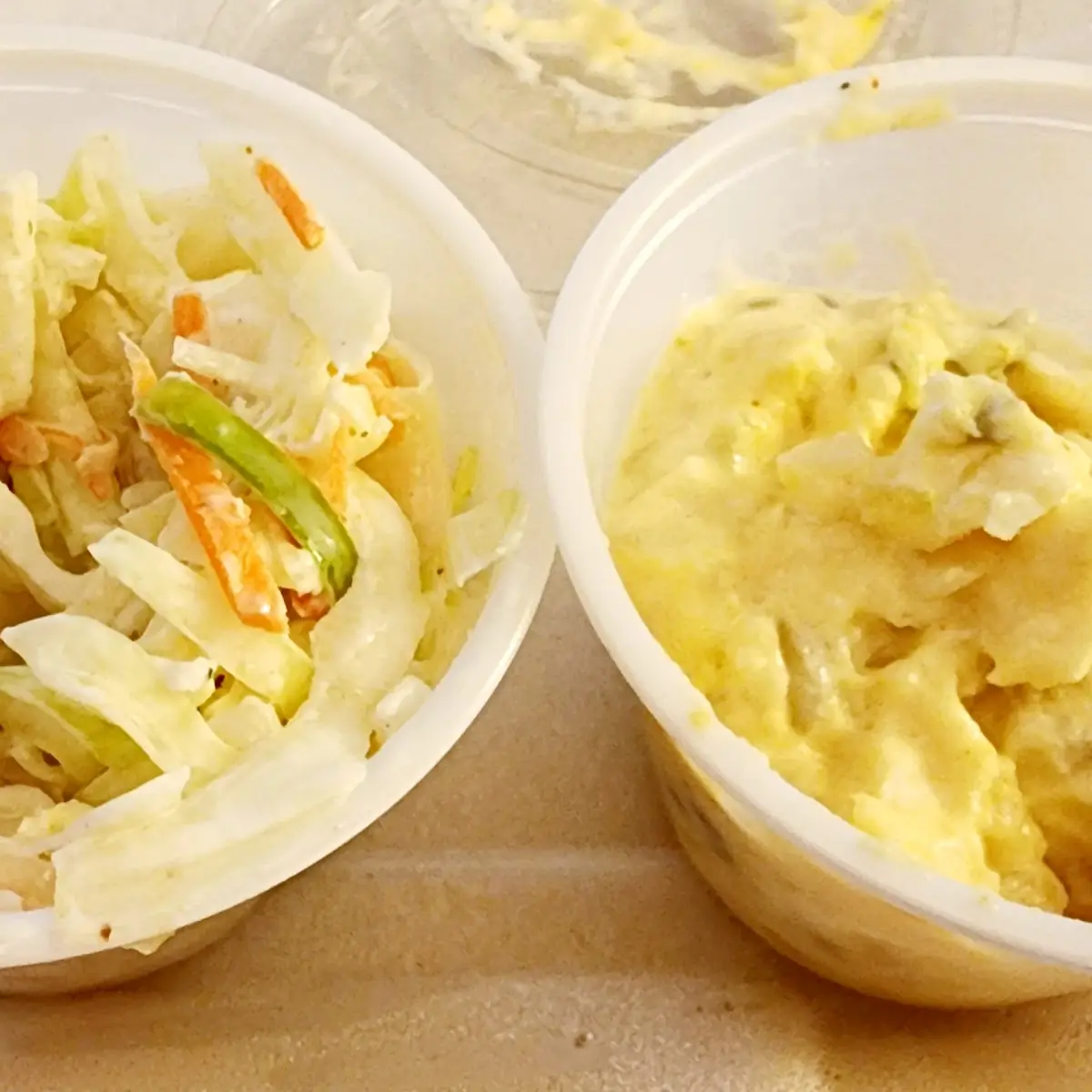 Cole Slaw and Potato Salad