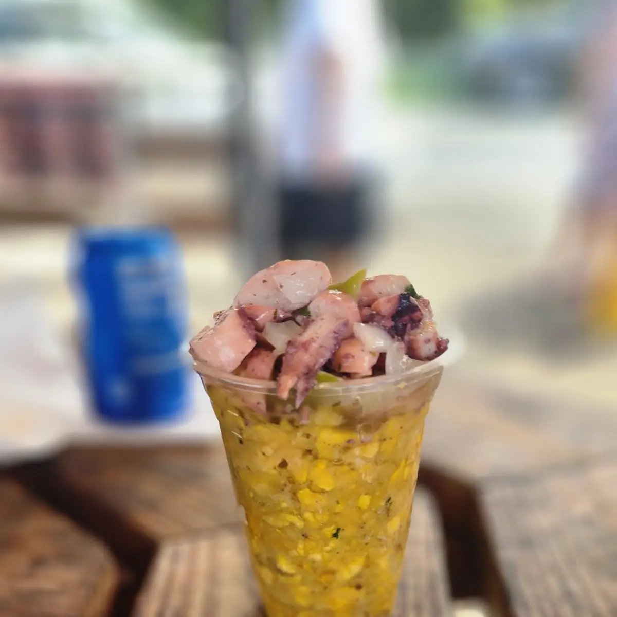 Mofongo Y Pulpo En Vaso