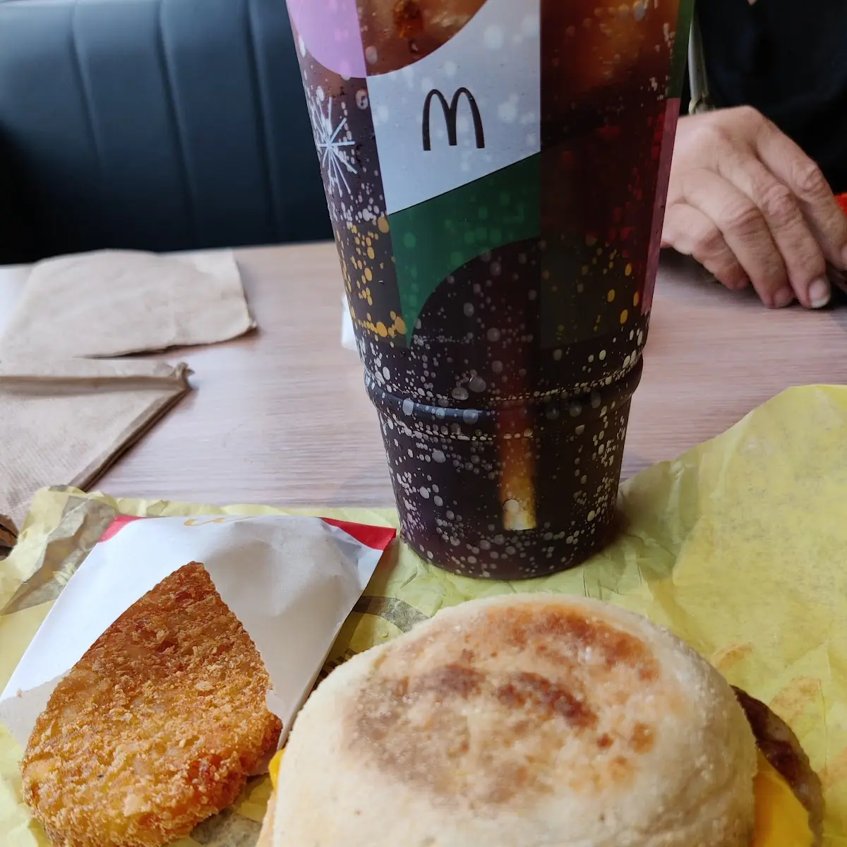 Sausage Mcmuffin Hash Browns & Coke