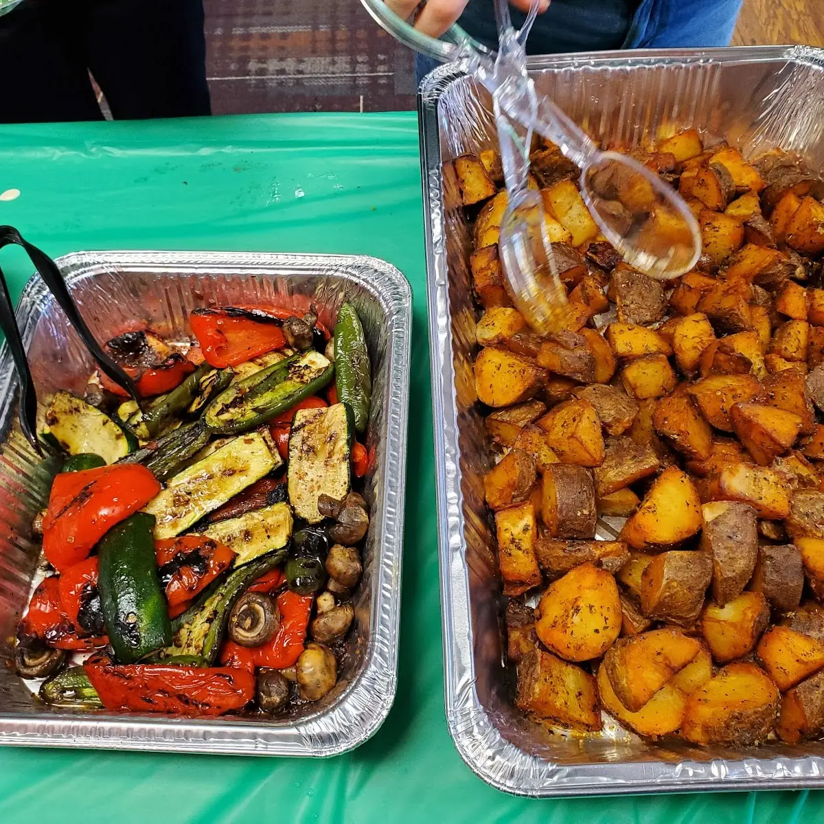 Grilled Veggies and Potato