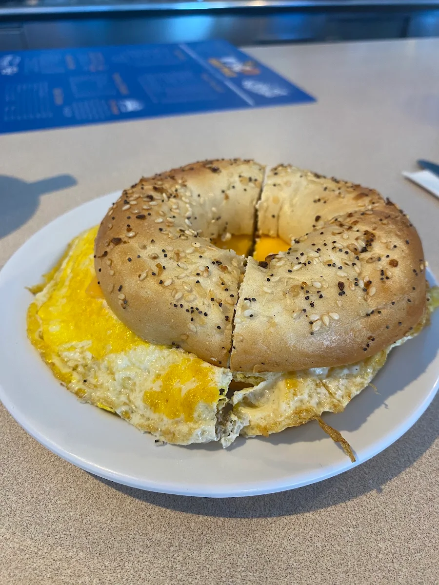 Egg and Cheese Bagel Sandwich