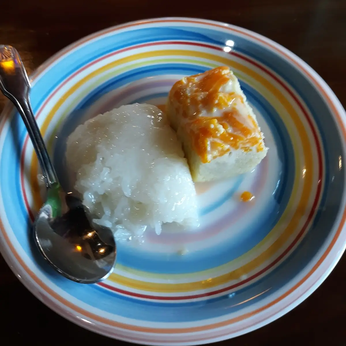 Pumpkin Custard and Sweet Sticky Rice