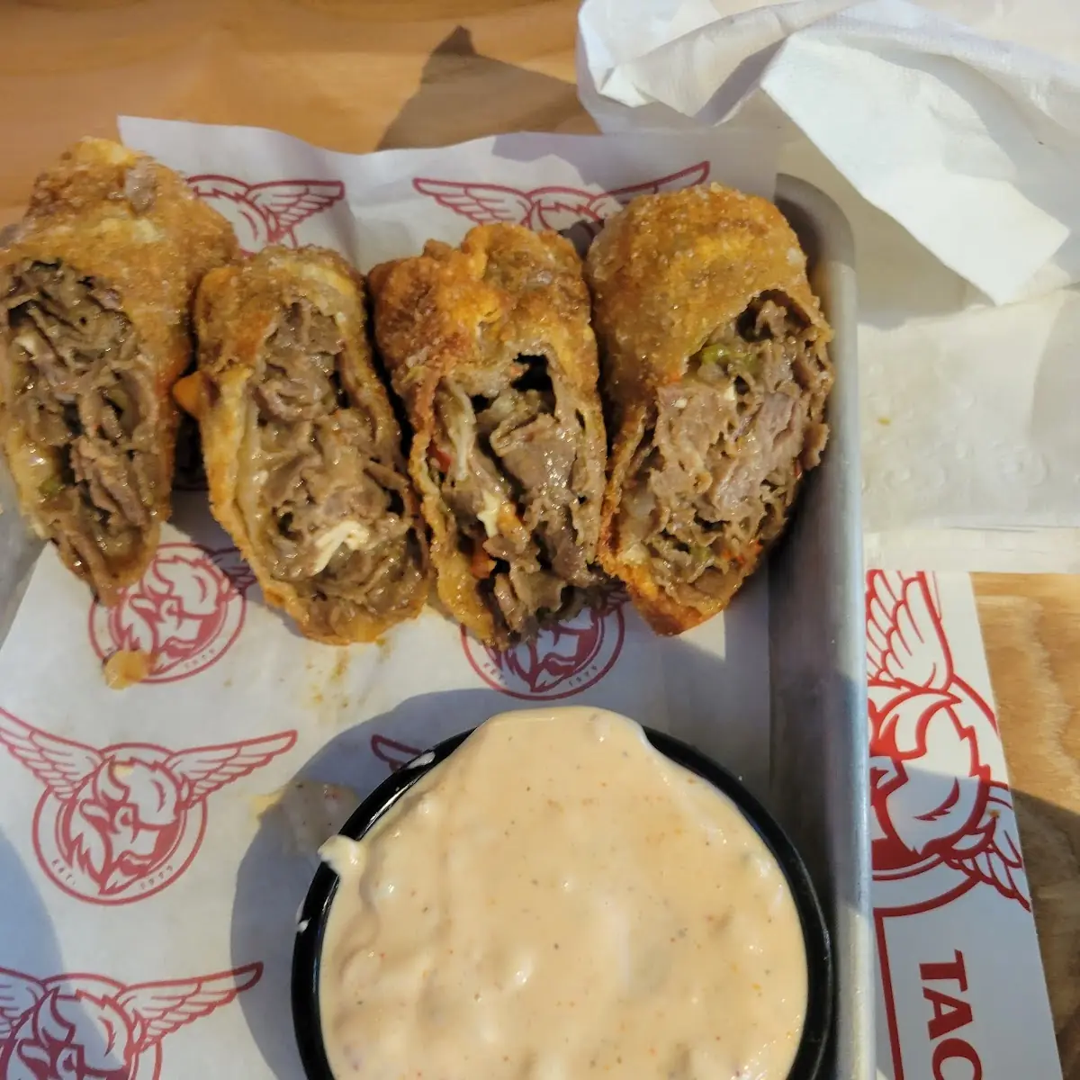 Philly Cheesesteak Egg Rolls