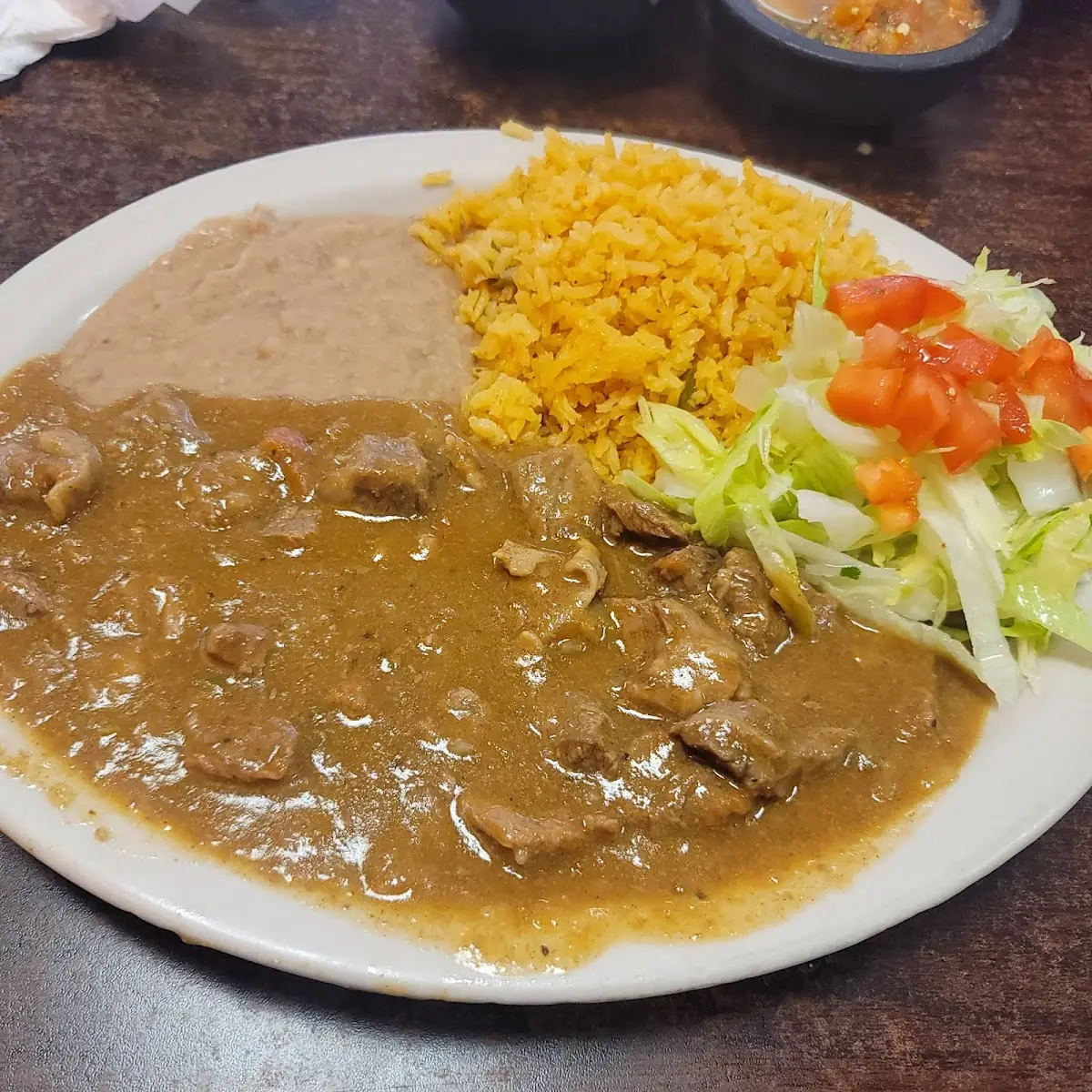 Bistec Ranchero Lunch Plate
