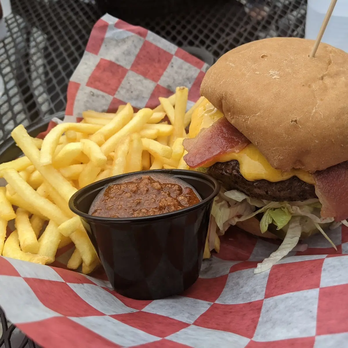 Burger with Gluten Free Bun