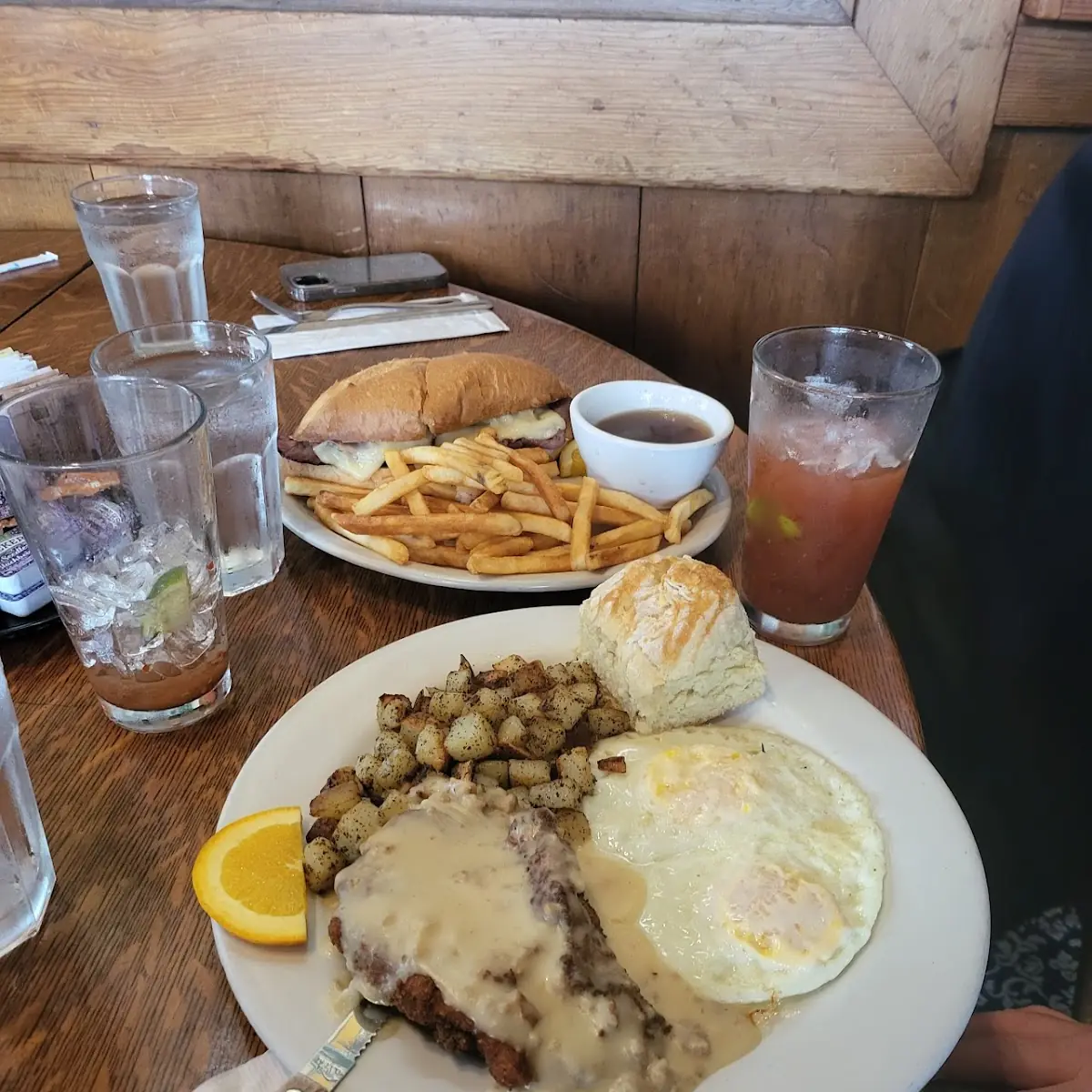 Pork Fried Steak and Eggs