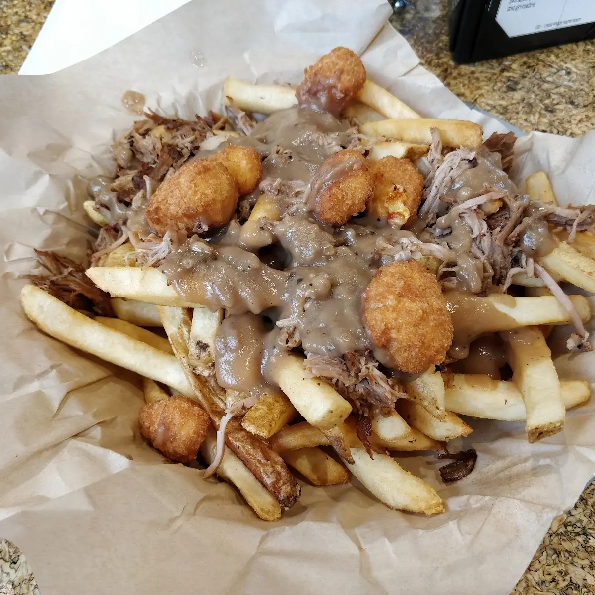 Fried Cheese Curd Poutine
