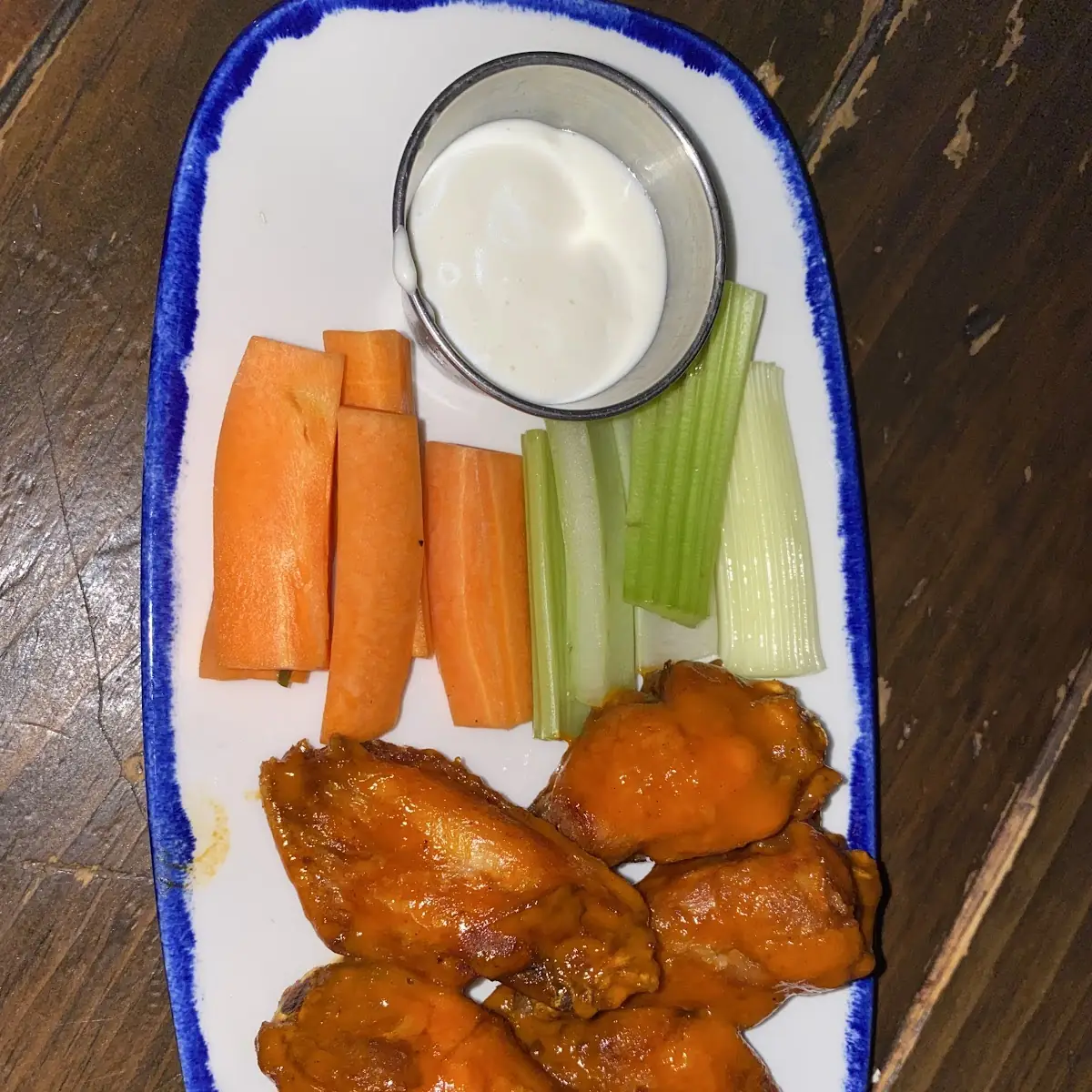 Dry-Rub Wings with Blue Cheese Dip