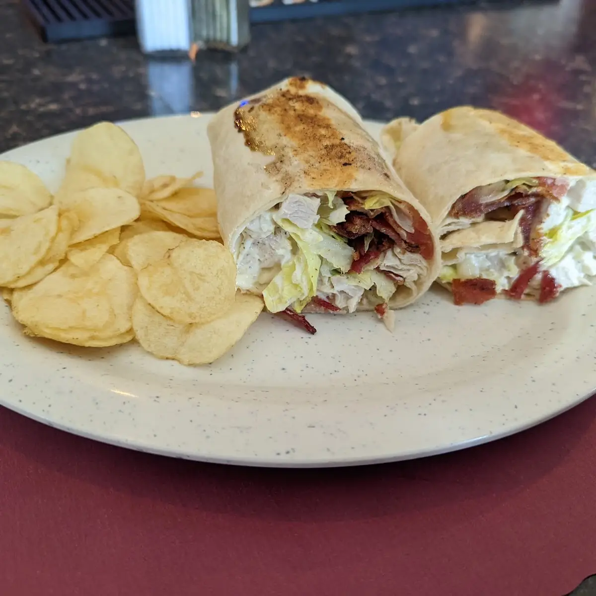 Chicken Salad Bacon Wrap