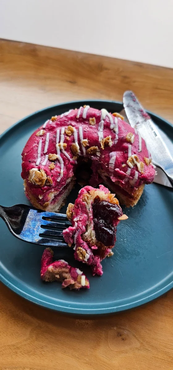 Berry Cobbler Filled Donut