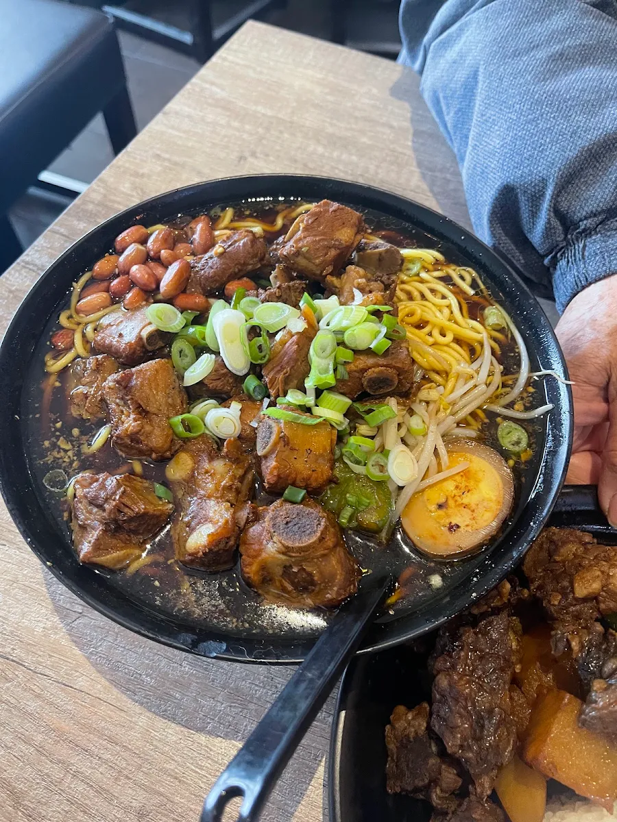 Braised Spare Ribs with Egg Noodles