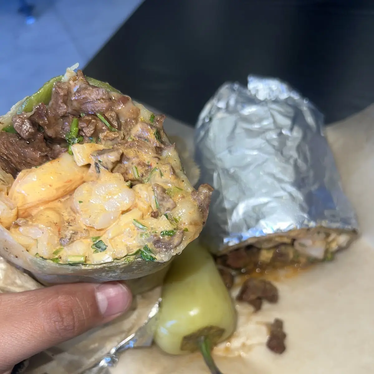 Surf and Turf Burrito