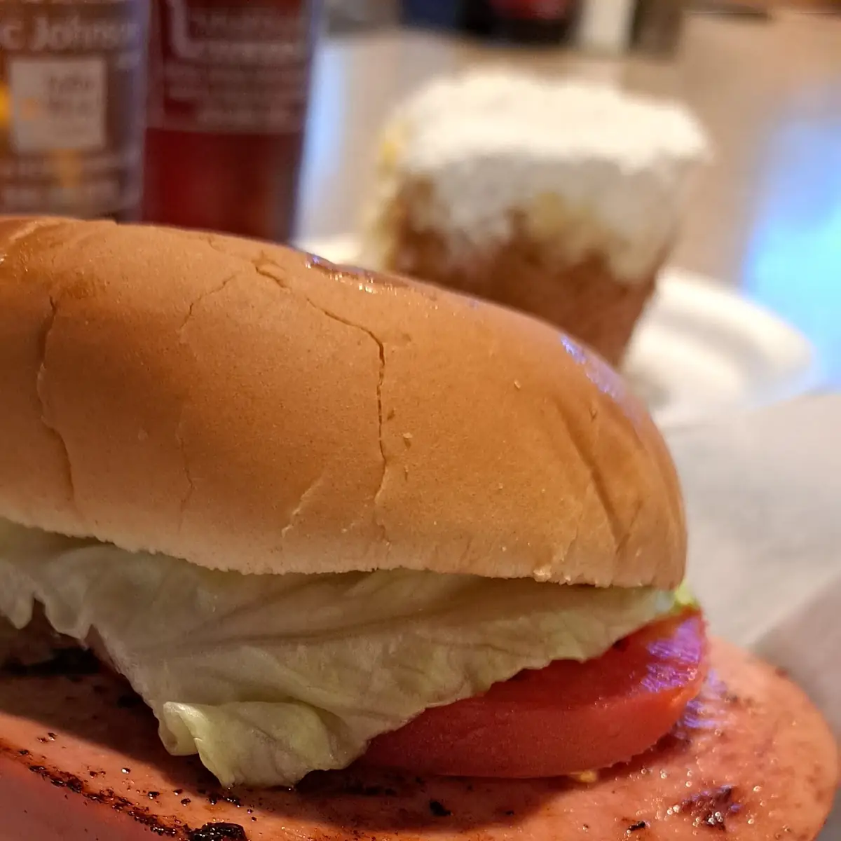 Fried Bologna Sandwich