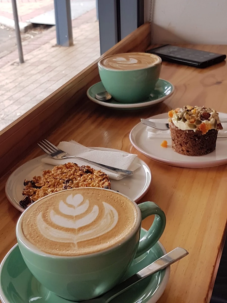 Latte with Florentine and Carrot Cake, Little Local Co