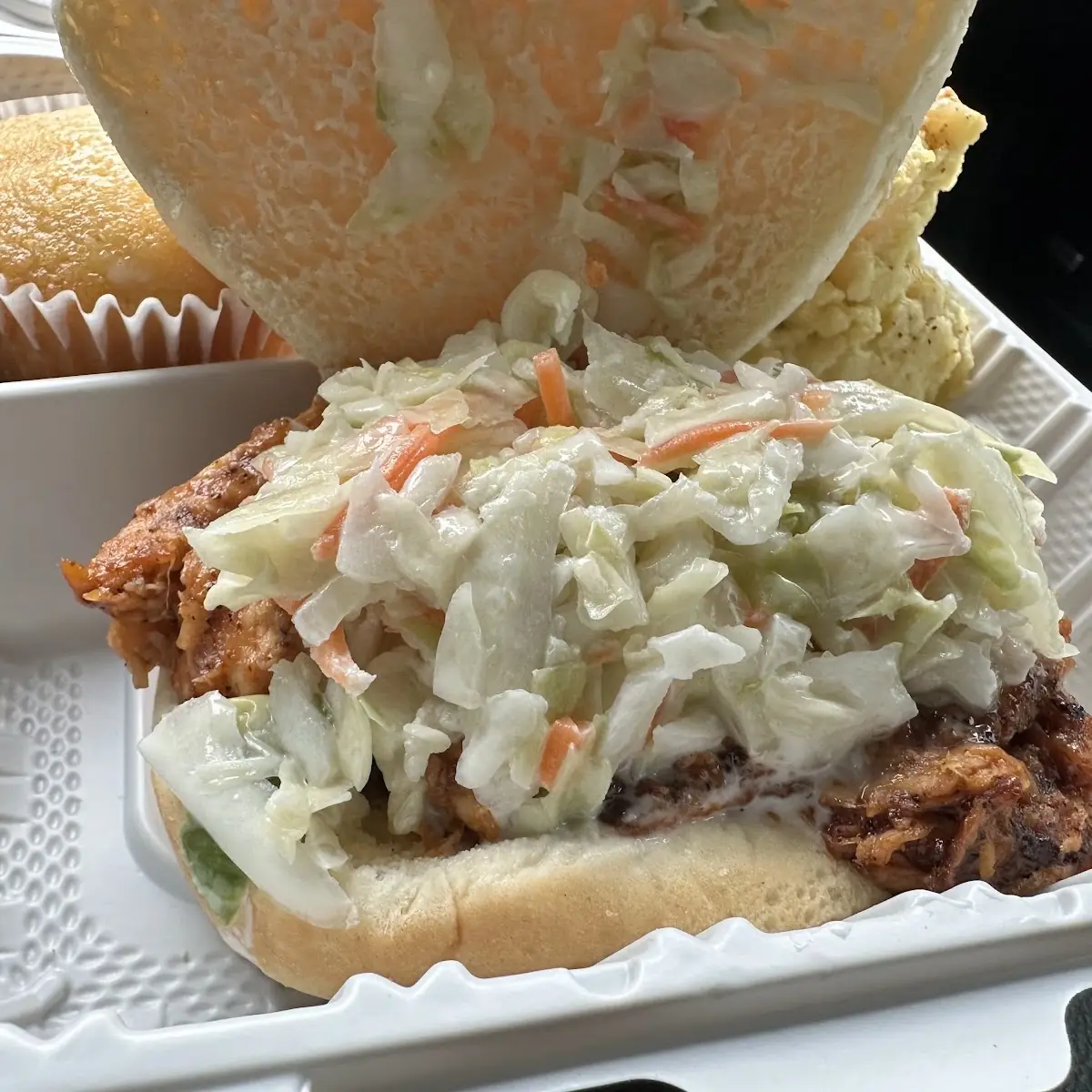 Pulled Chicken Sandwich w Slaw