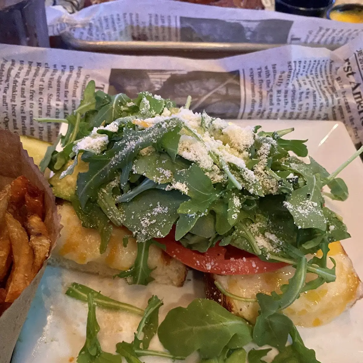 Open Faced Veggie Grilled Cheese