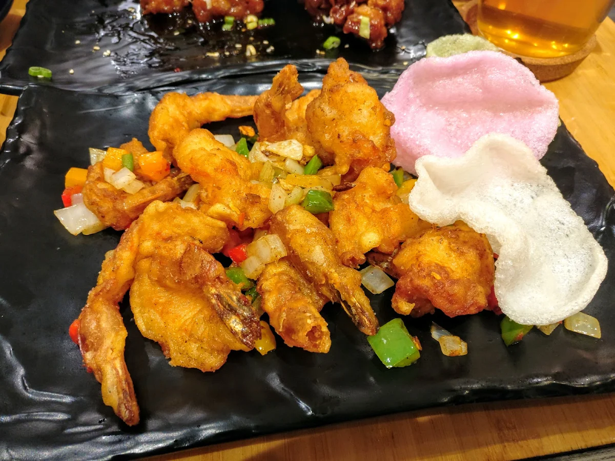 Salt and Pepper Shrimp, Mr. Dumpling