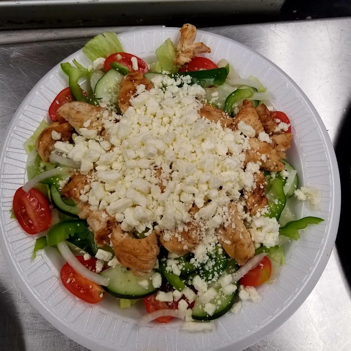 Greek Salad with Grilled Chicken