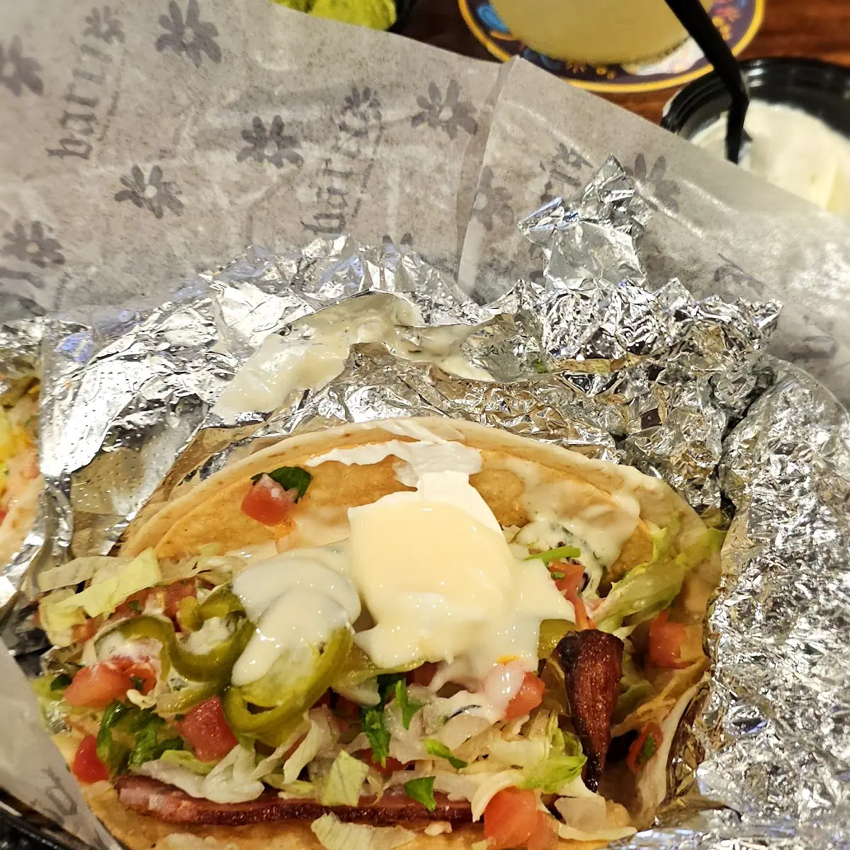 Chicken Caesar Smash Taco D E