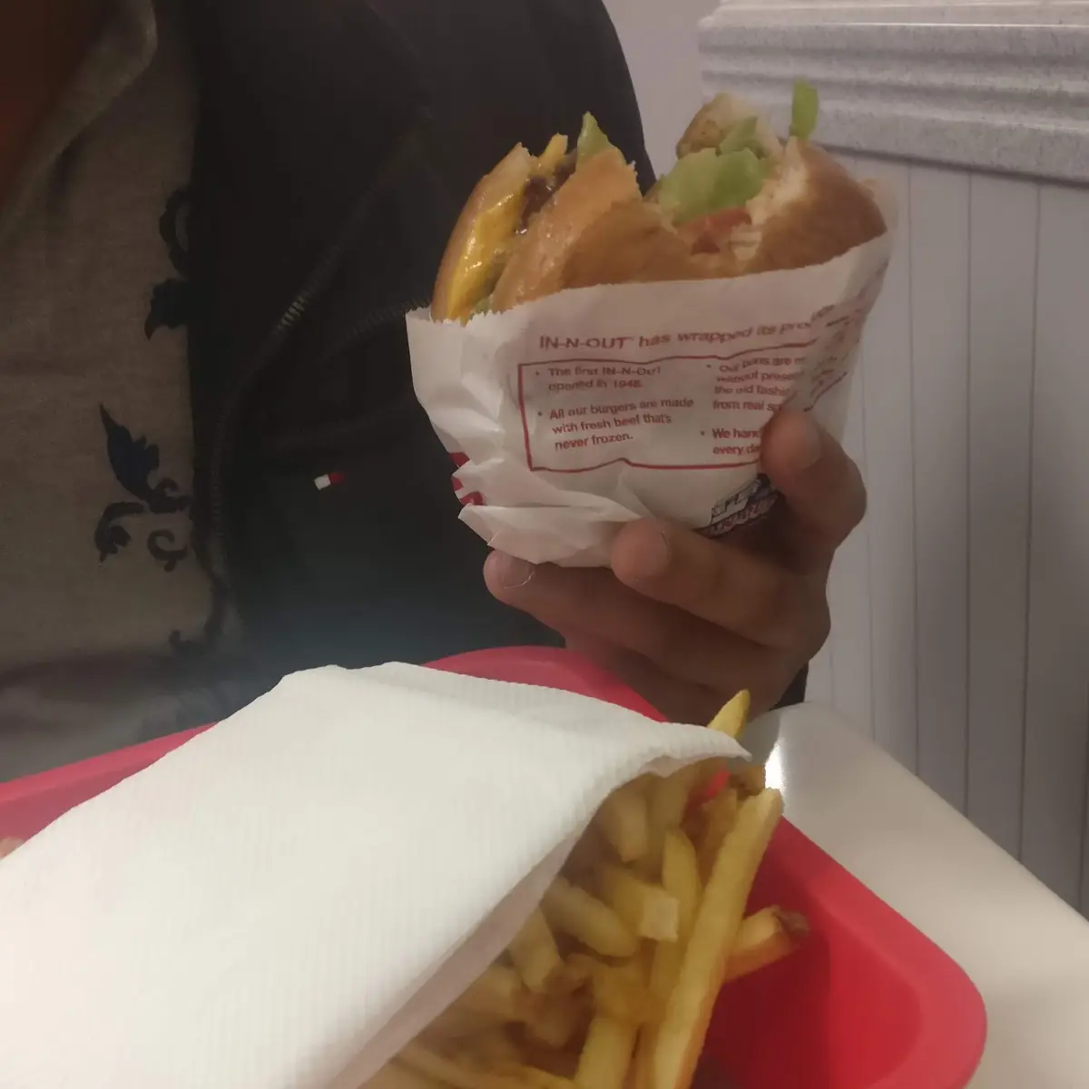 Cheese Burger and Fries