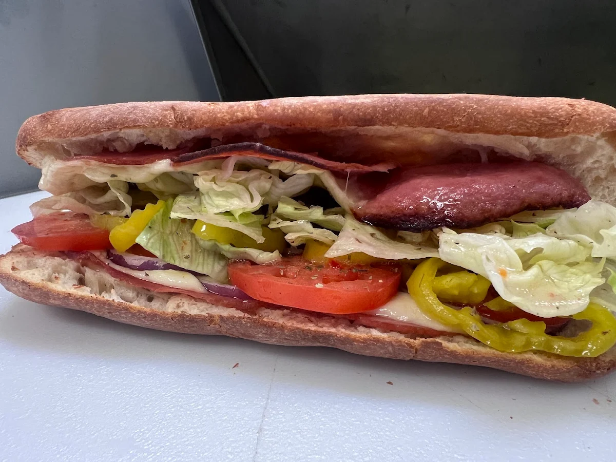 Italian Sub Made with Homemade Sub Buns