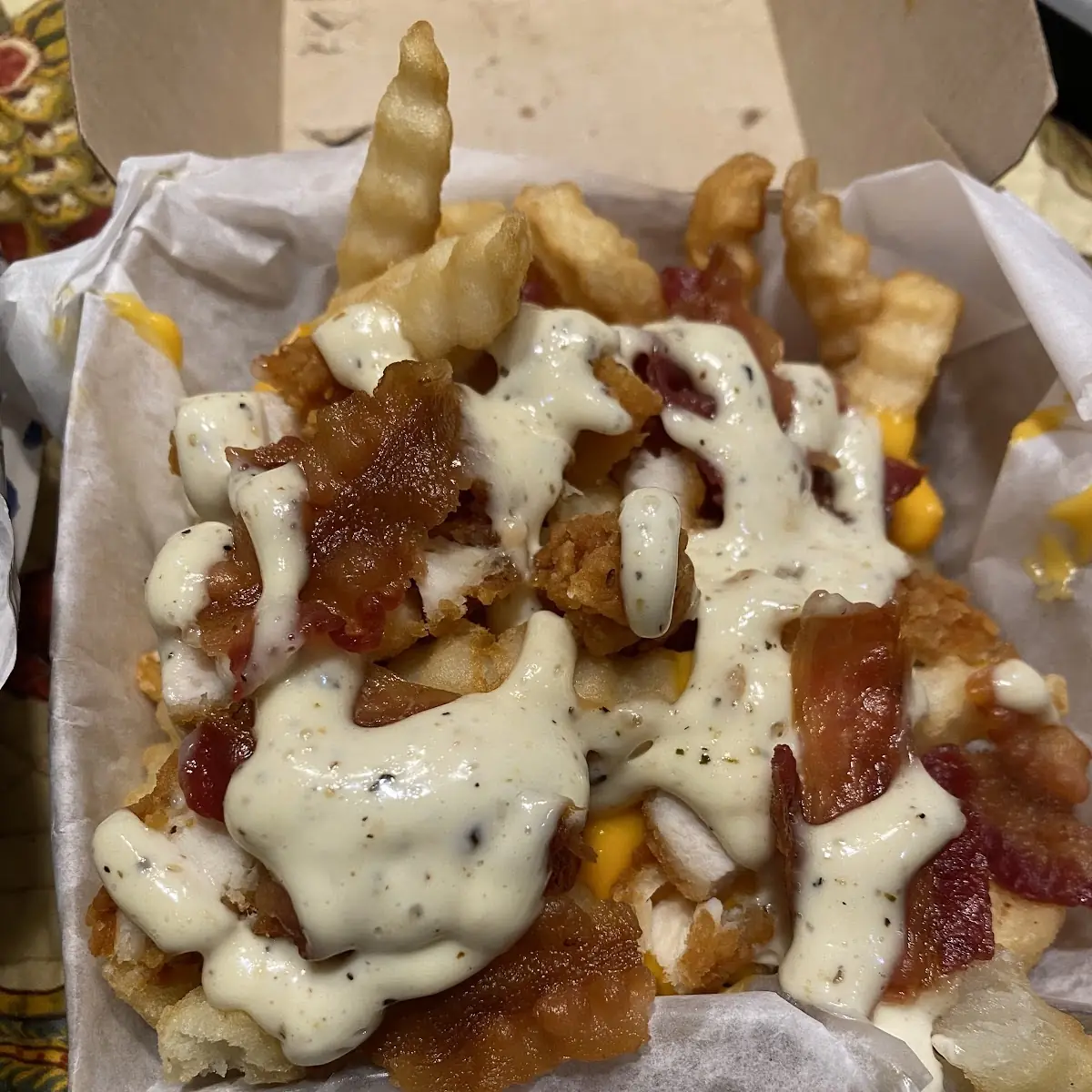 Chicken Bacon Ranch Loaded Fries