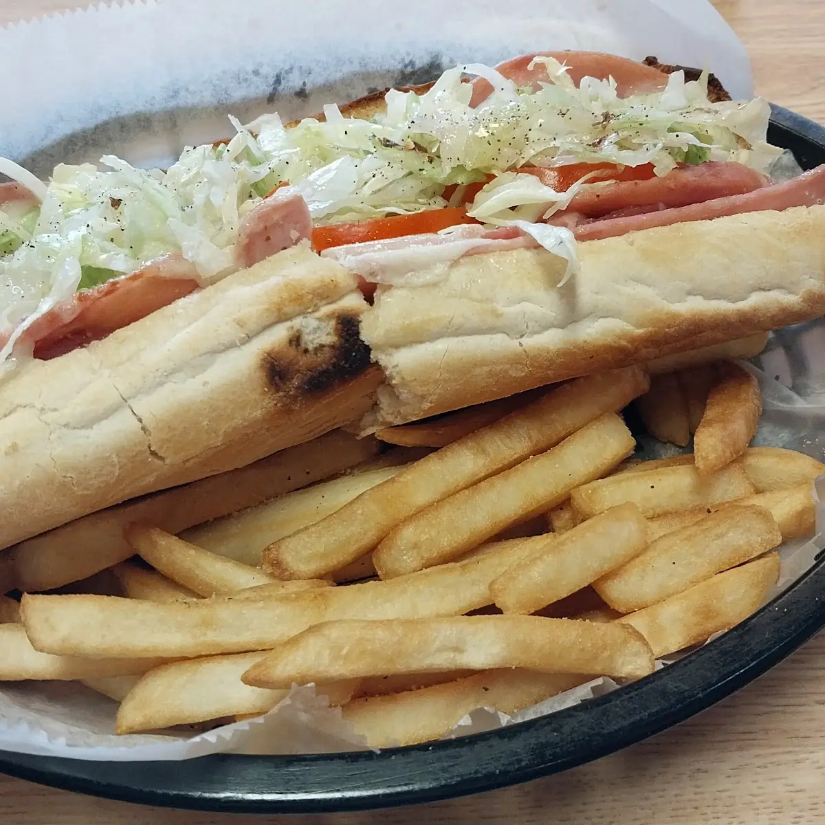 Hot Italian Sub with Fries