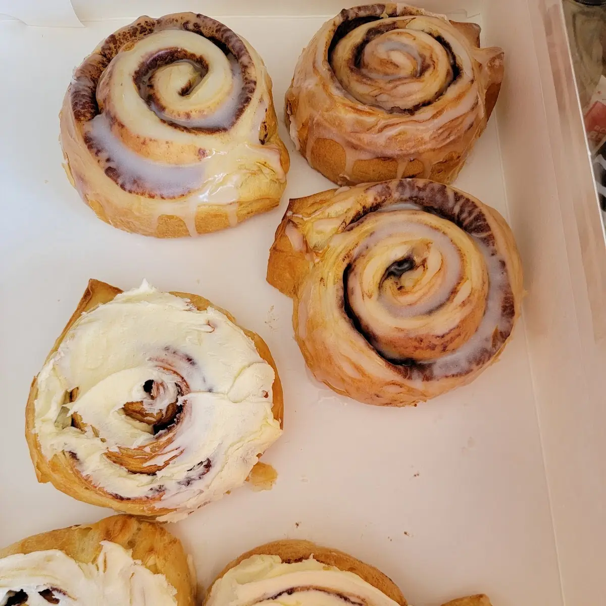 Cinnamon Roll and Cream Cheese