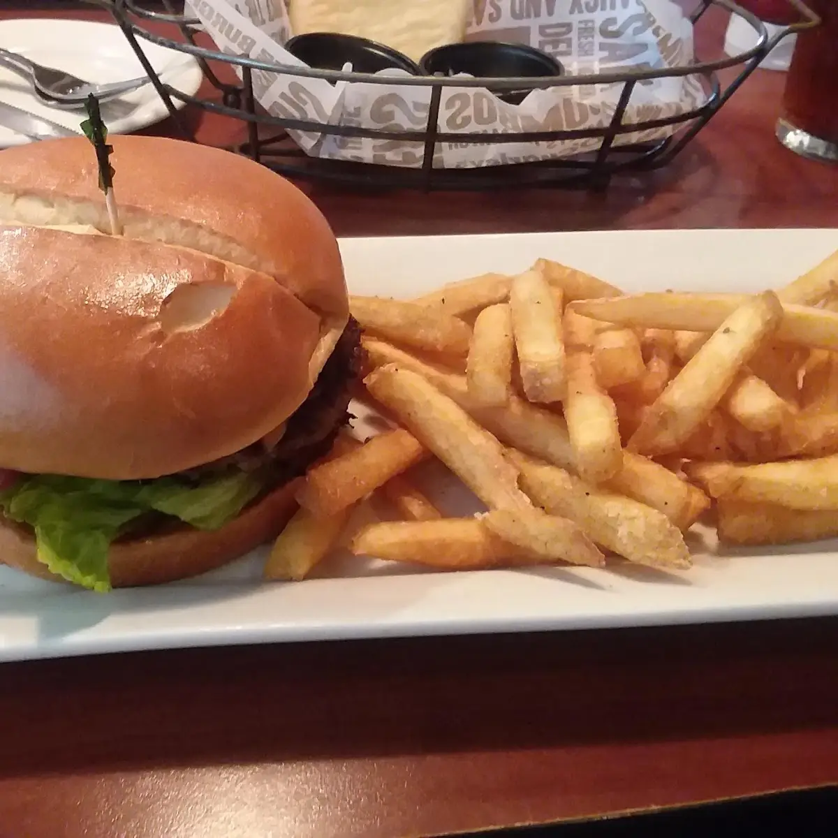 Burger and Fries