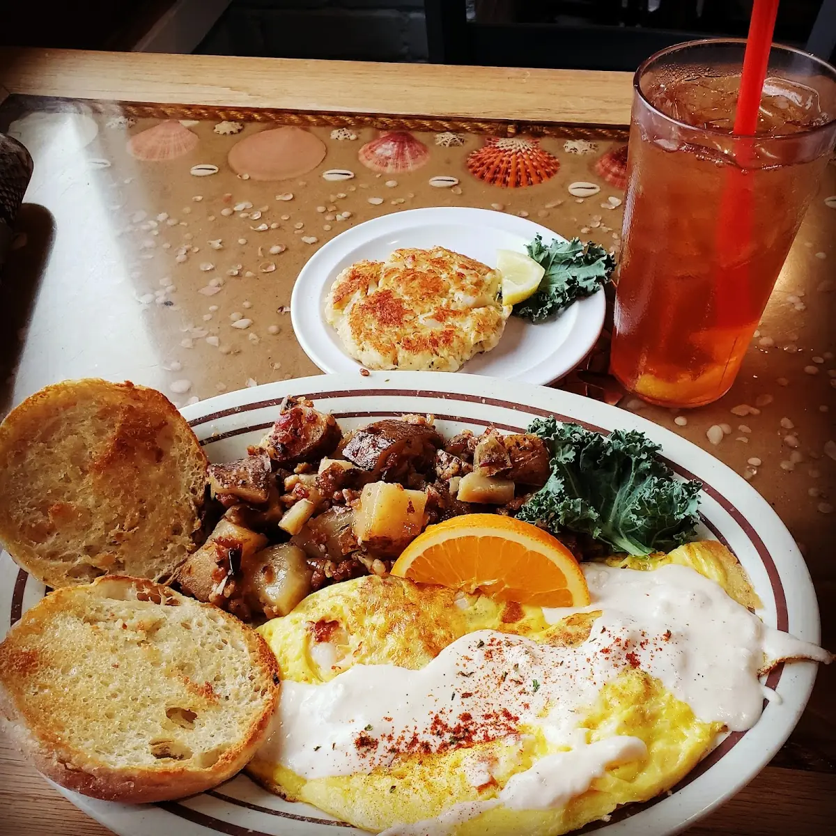 Seafood Omelette
