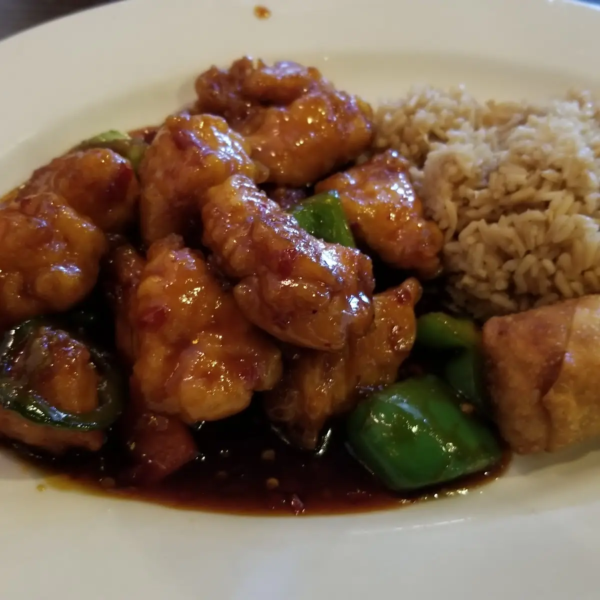 K Sweet & Sour Chicken w Egg Roll