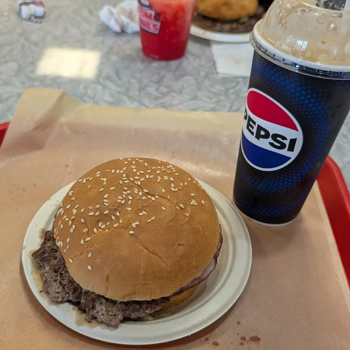 Wahl Burger and Root Beer Float