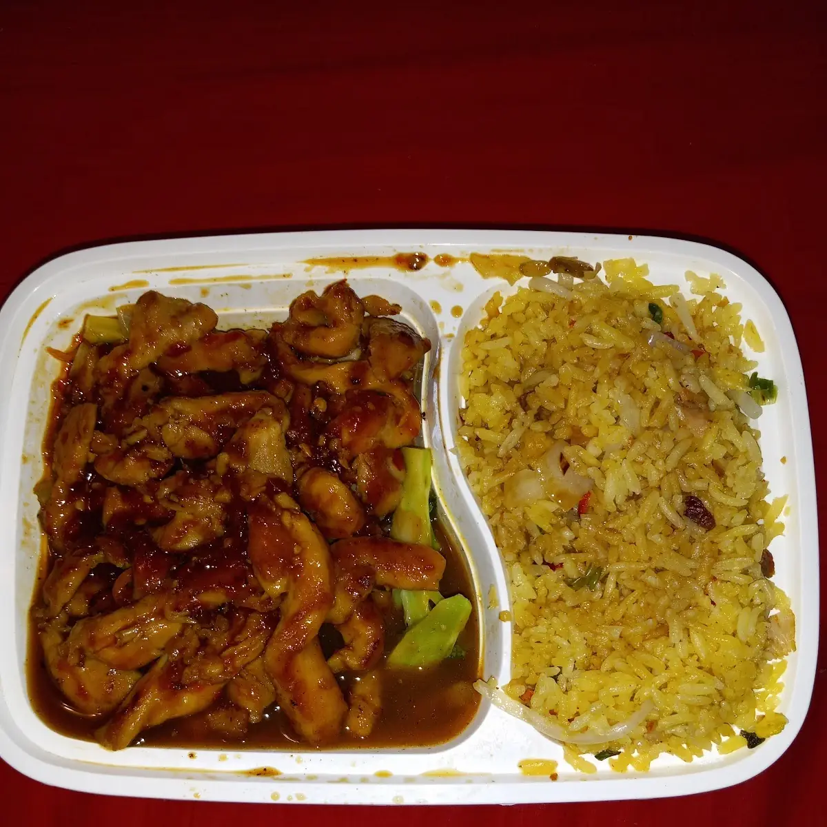 Hot N Spicy Chicken Teriyaki w Pork Fried Rice