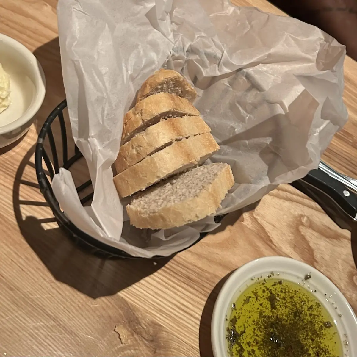 New Bread and Dipping Sauce Trio
