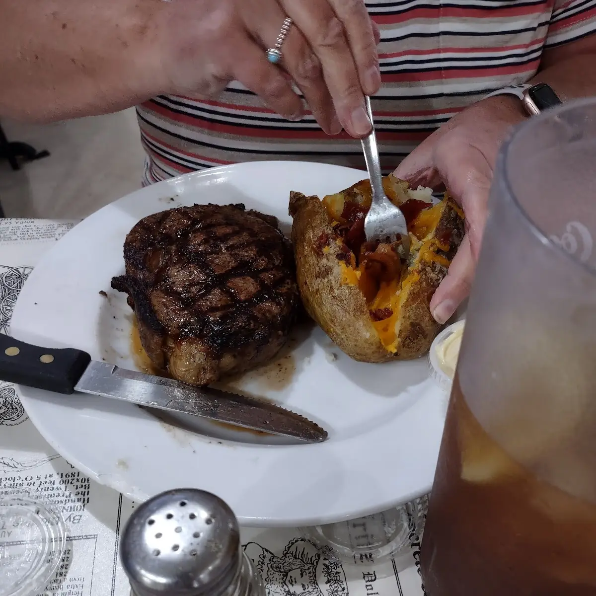 Ribeye Steak and Baked Potato