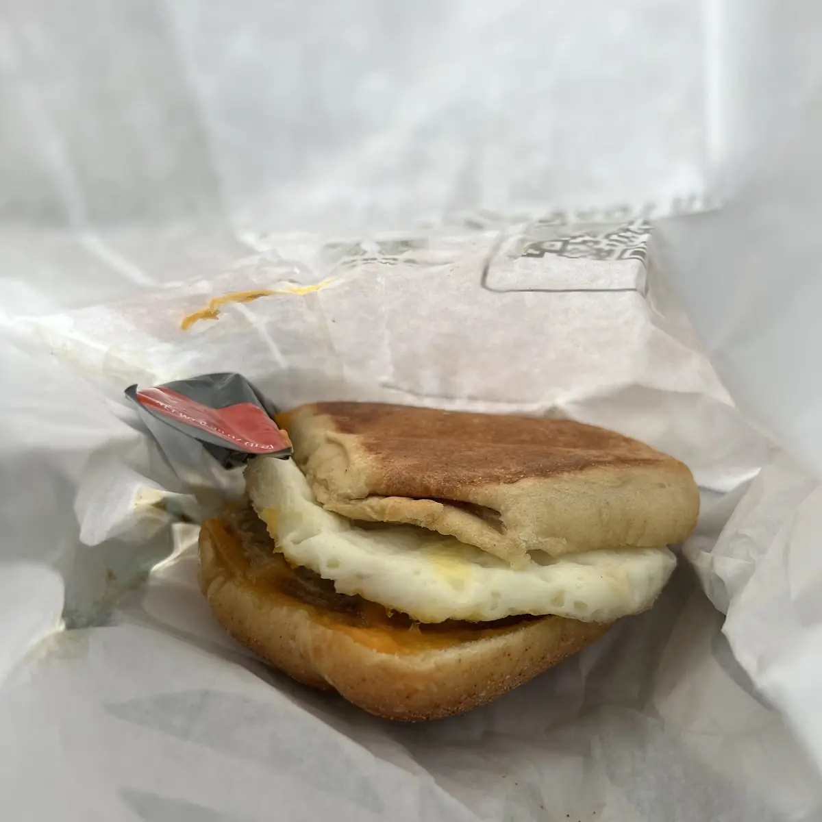 Reduced-Fat Turkey Bacon & Cage Free Egg White Sandwich