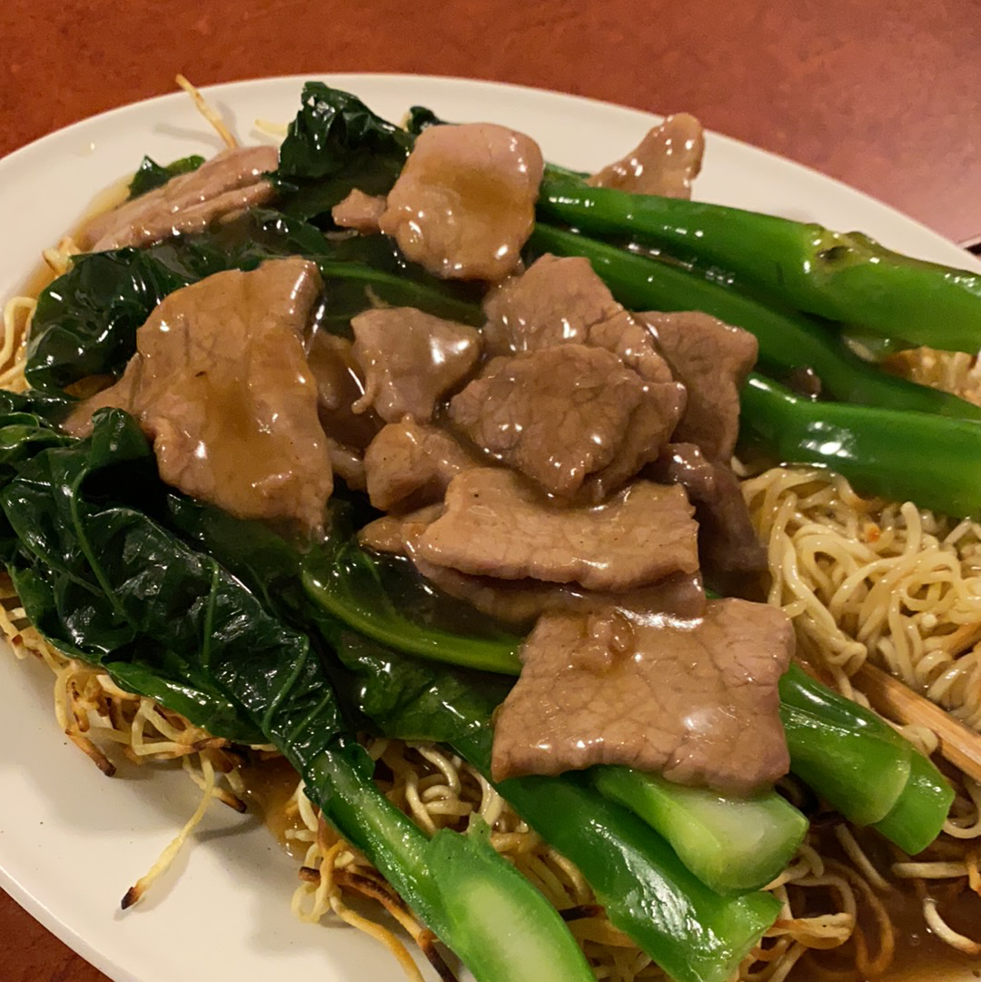 Beef Gai-Lan Chow Mein, Spirit Bistro 豐味