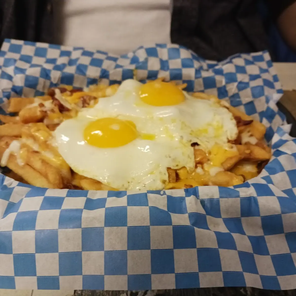 Loaded Fries with Eggs Desert Breakfast