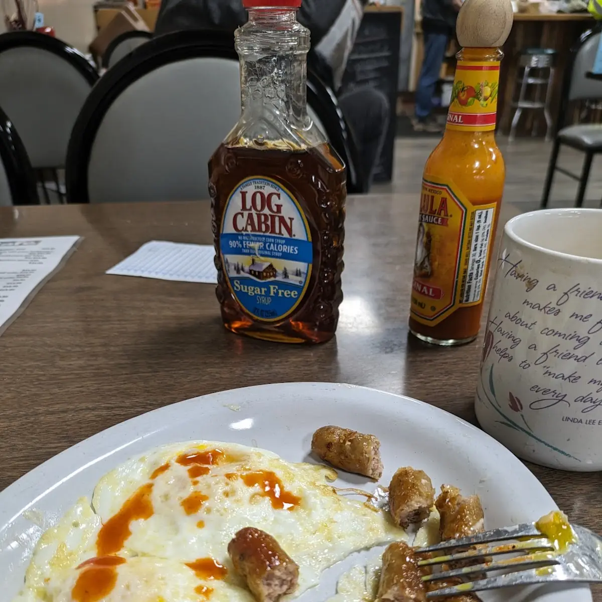 Sausage and Eggs with Hot Sauce