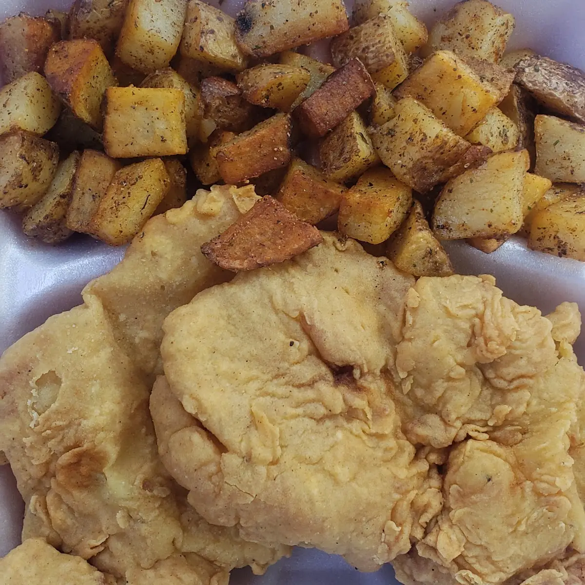 Breakfast Pork Chops and Breakfast Potatoes