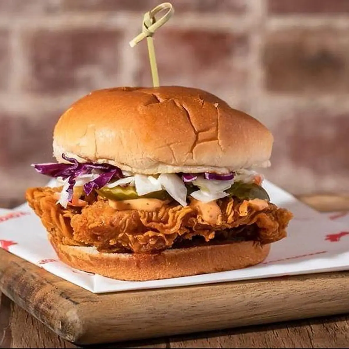 Fried Chicken Sandwich with Sauce