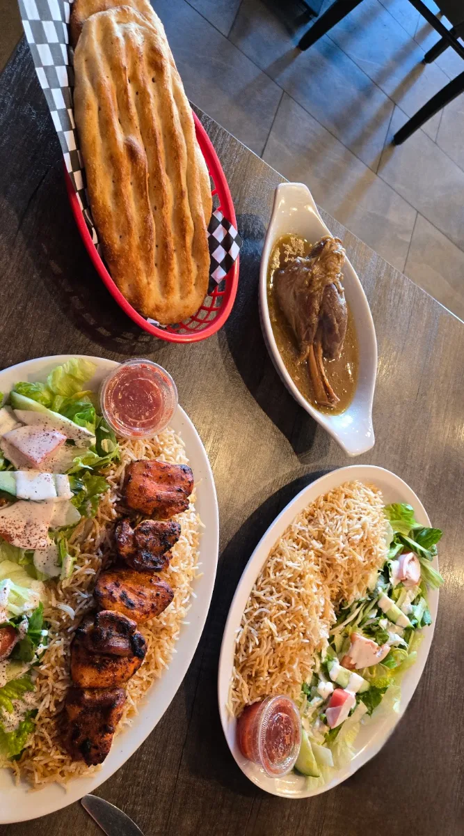 Lamb Shank and Chicken Kebab, Mezbaan Restaurant