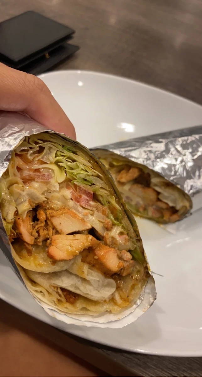 Tandoori Chicken Wrap, Mezbaan Restaurant