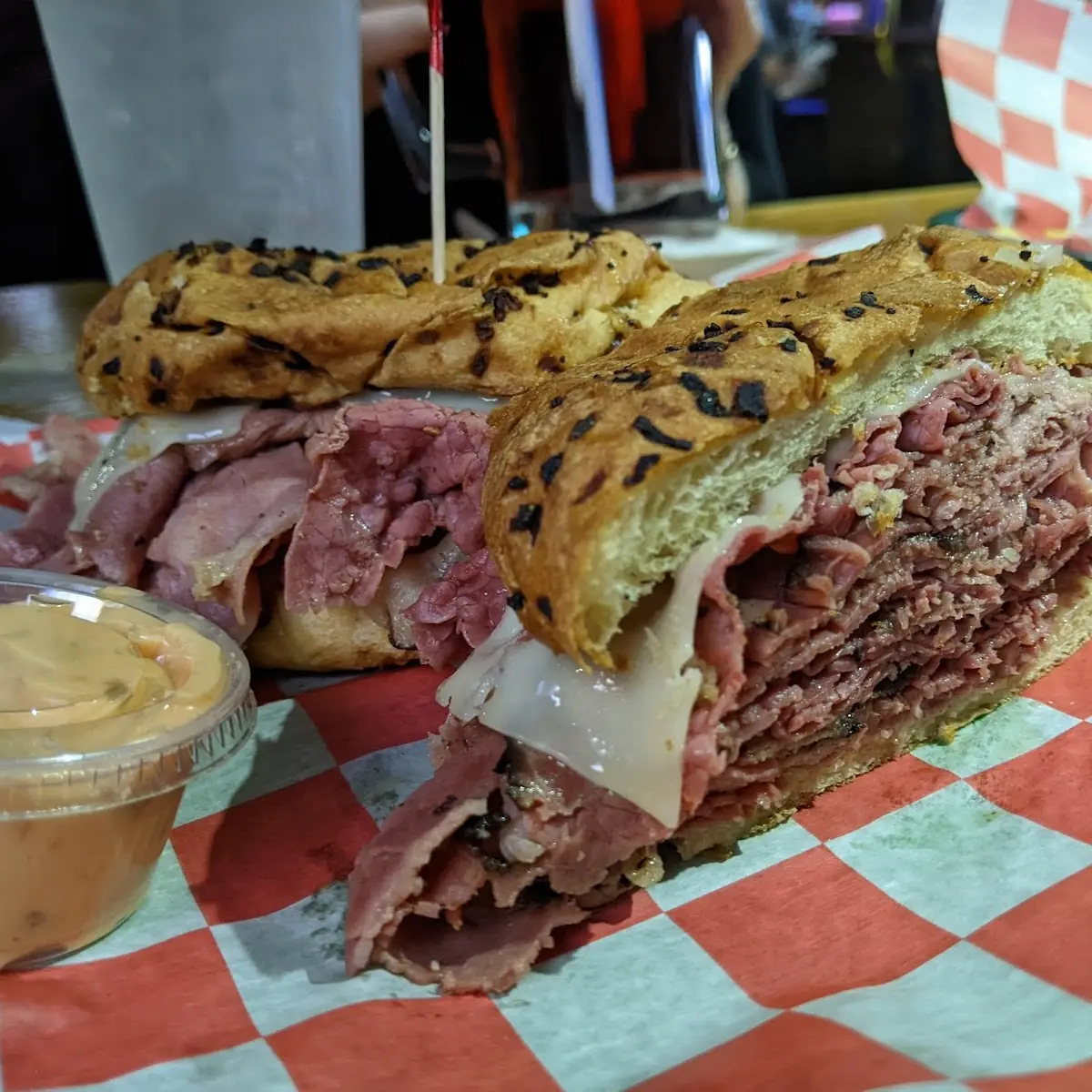 Pastrami and Corned Beef Combo Sandwich