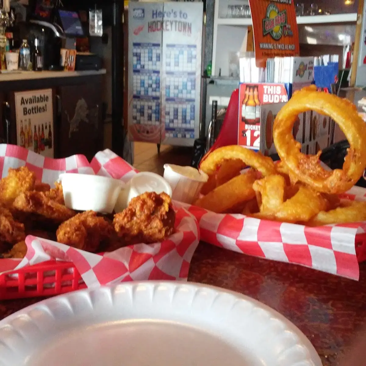 Wings and Onion Rings