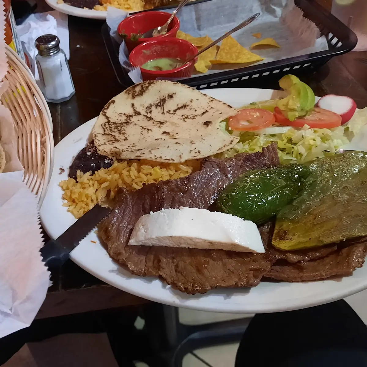 Steak and Grilled Cactus